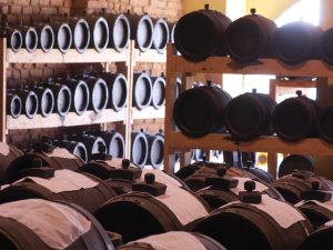 Battery of Barrels used to age balsamic